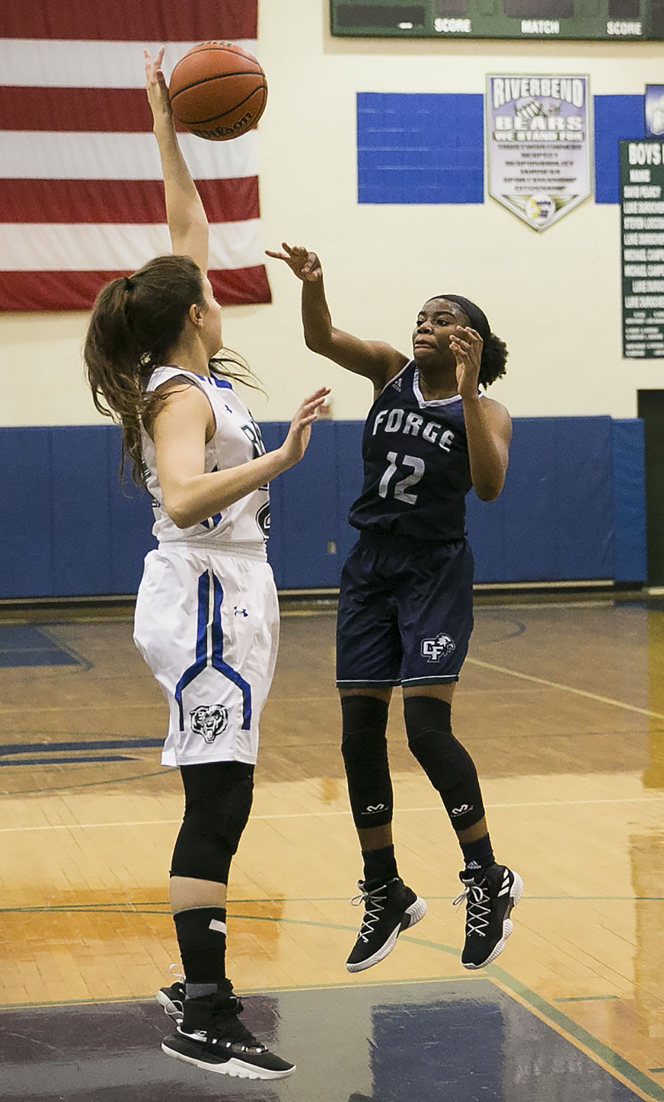 Colonial Forge at Riverbend girls basketball